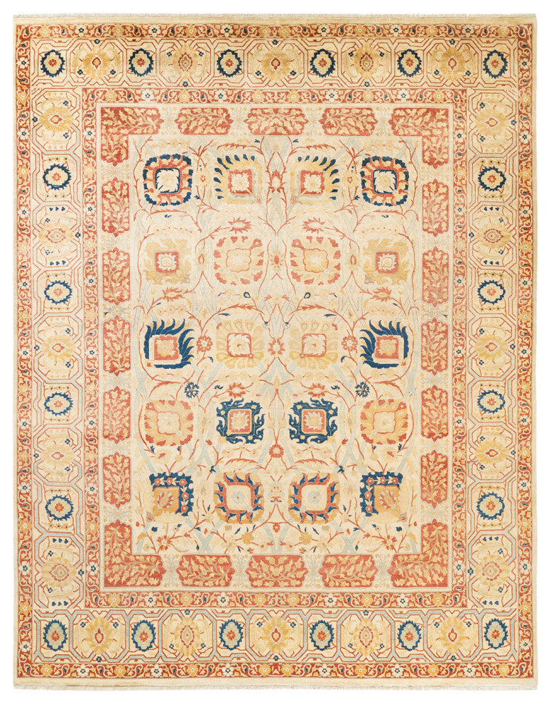 Delaney, One-of-a-Kind Hand-Knotted Area Rug Ivory, 8'2"x10'3"