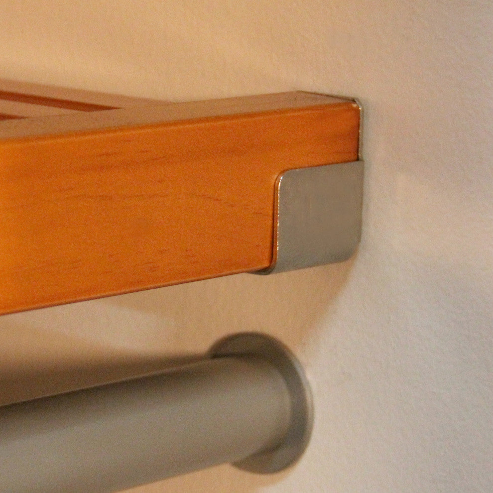 Solid Wood Reach-In Closet Organizer with hanging, Honey Maple