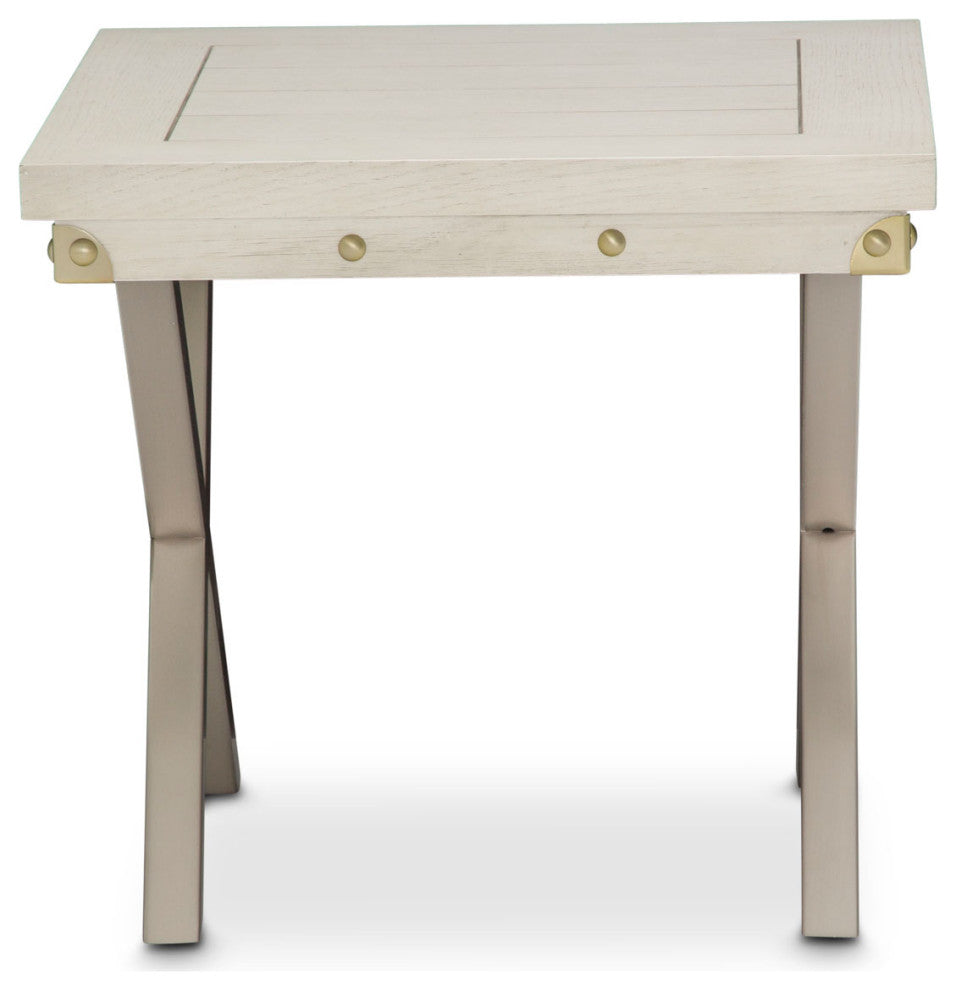 Aico Amini Menlo Station End Table in Eucalyptus