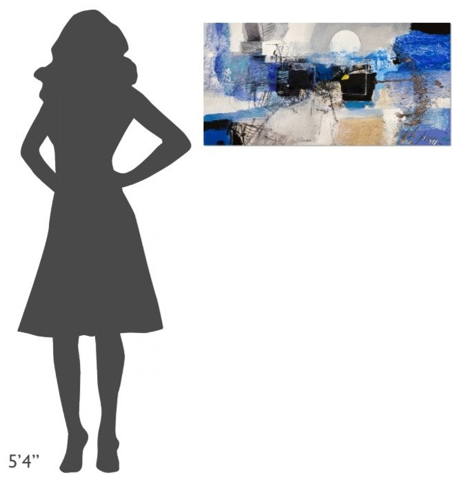 "Moonlight" Stretched Canvas Giclee by Arthur Pima, 36x18"