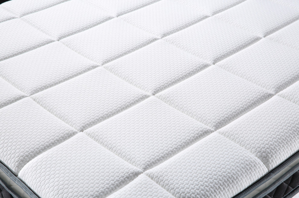Breathable 14"? Medium Euro Top Gel Memory Foam Hybrid Mattress, King