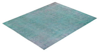 Vibrance, One-of-a-Kind Hand-Knotted Area Rug Blue, 8'2"x9'10"