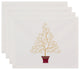 Filigree Tree, Geometric Print Placemat, Off White (Set of 4), 18 x 14"