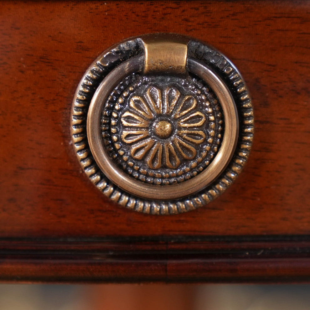 Drum Table With Drawer