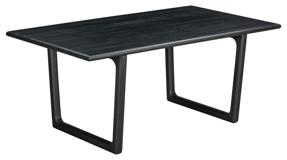 Bungalow 71" Solid Wood Dining Table, Black