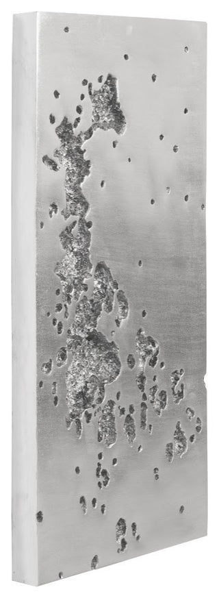 Splotch Wall Art, Silver, Rectangle A