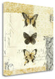 "Golden Bees N Butterflies No 2" By Katie Pertiet, Giclee on Gallery Wrap Canvas