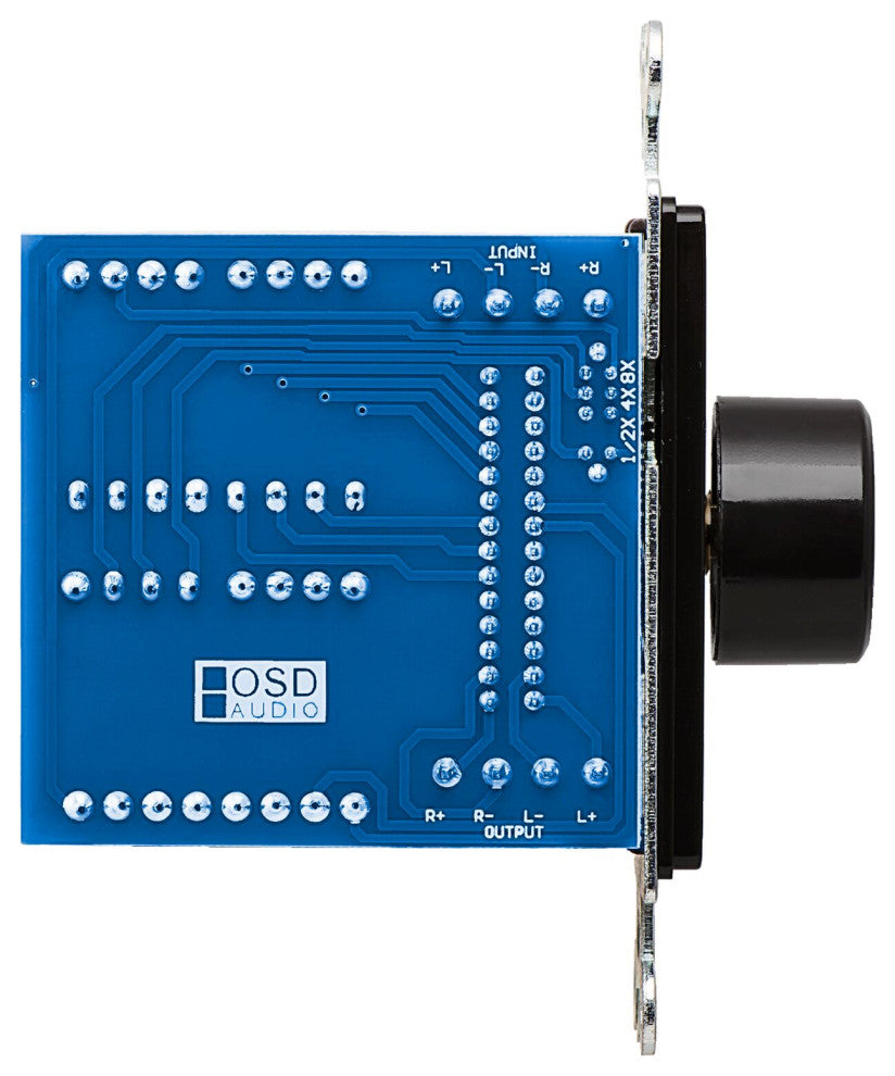 In Wall 100W Knob Volume Control, Impedance Matching, Black & Brown Decora Style