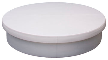 Sun Pad Round Resort Daybed, Chill White