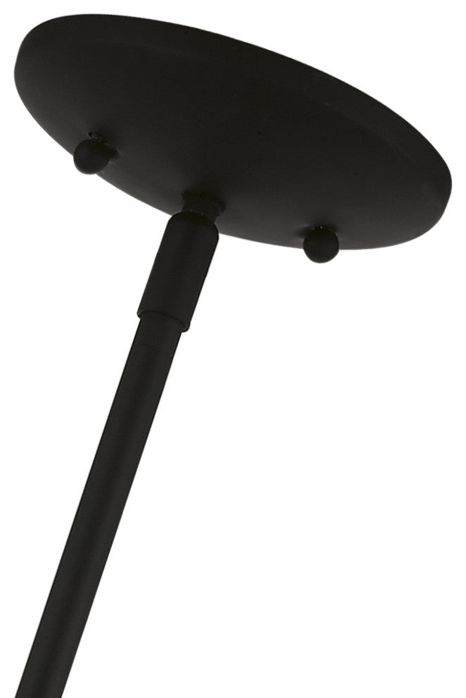 Lansdale 6 Light Black With Brushed Nickel Accents Chandelier