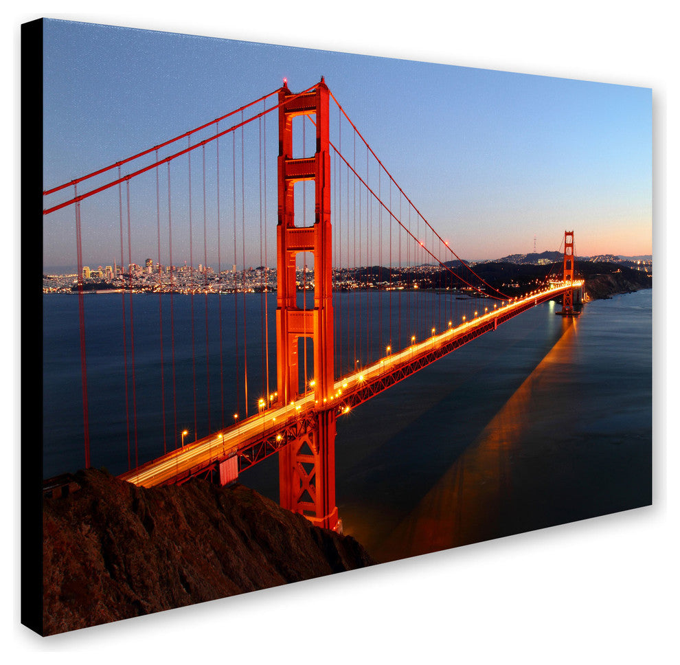 'Golden Gate SF' Canvas Art by Pierre Leclerc