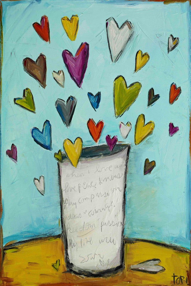 "I Will Soar" Painting Print on Canvas by Tori Campisi