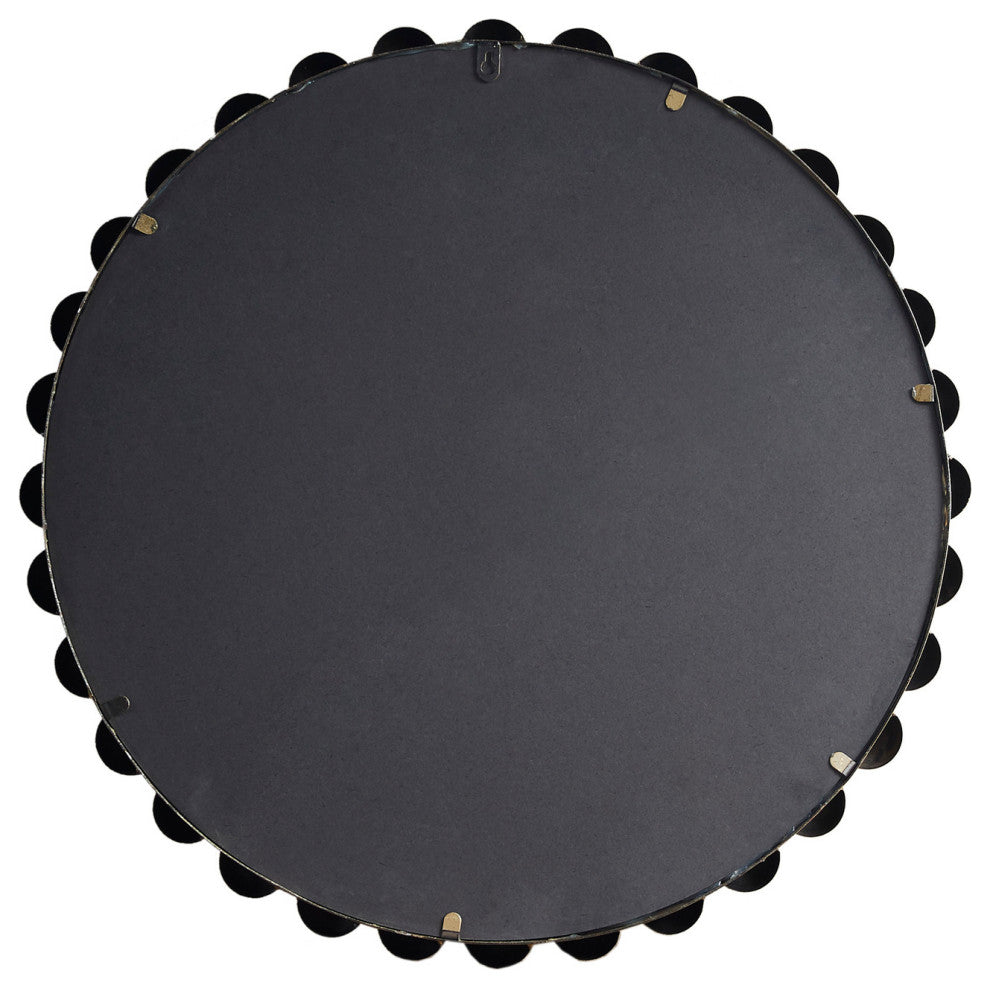 Madison Park Signature Round Iron Framed Wall Decor Mirror