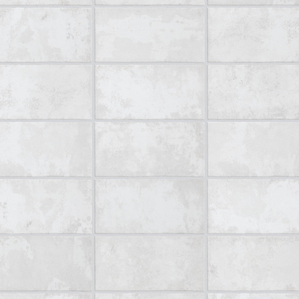 Biarritz Ceramic Wall Tile, White