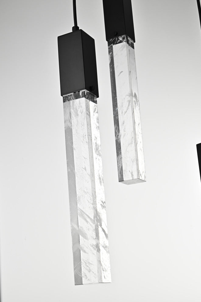 Home Living 36" Chandelier, Black