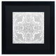 Hello Angel 'Christmas Angels' Art, Black Frame, Black Mat, 16x16