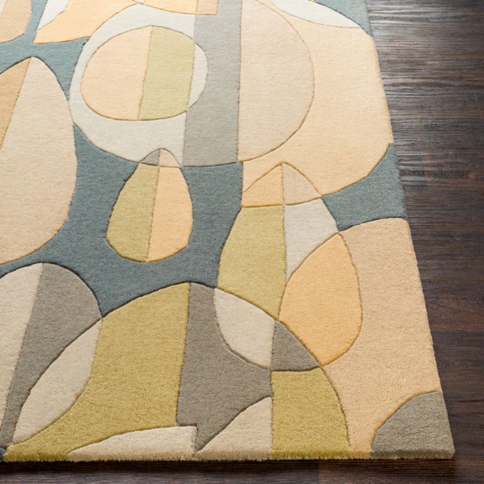 Surya Forum FM-7197 Modern Area Rug, Denim, 12' x 15' Rectangle