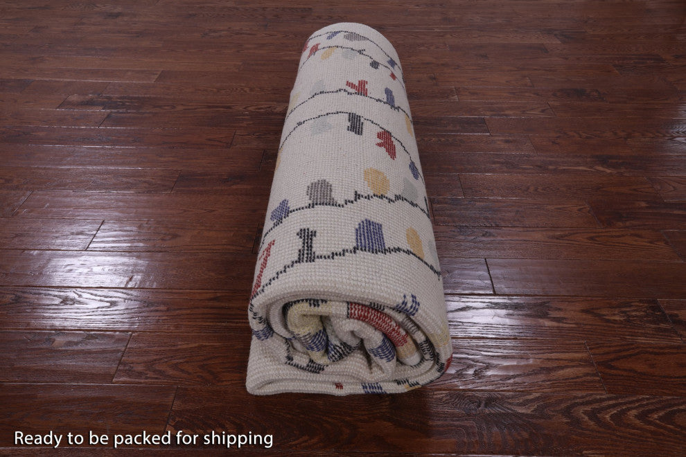 8' 0" X 9' 10" Moroccan Handmade Wool Rug Q9276