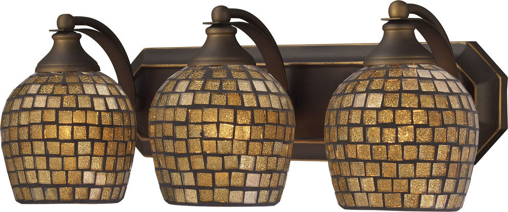 Elk Lighting 570-3B-GLD Bath and Spa 3-Light Vanity Light