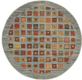 Unique Loom Blue Fars Manchester 6'x6' Round Rug