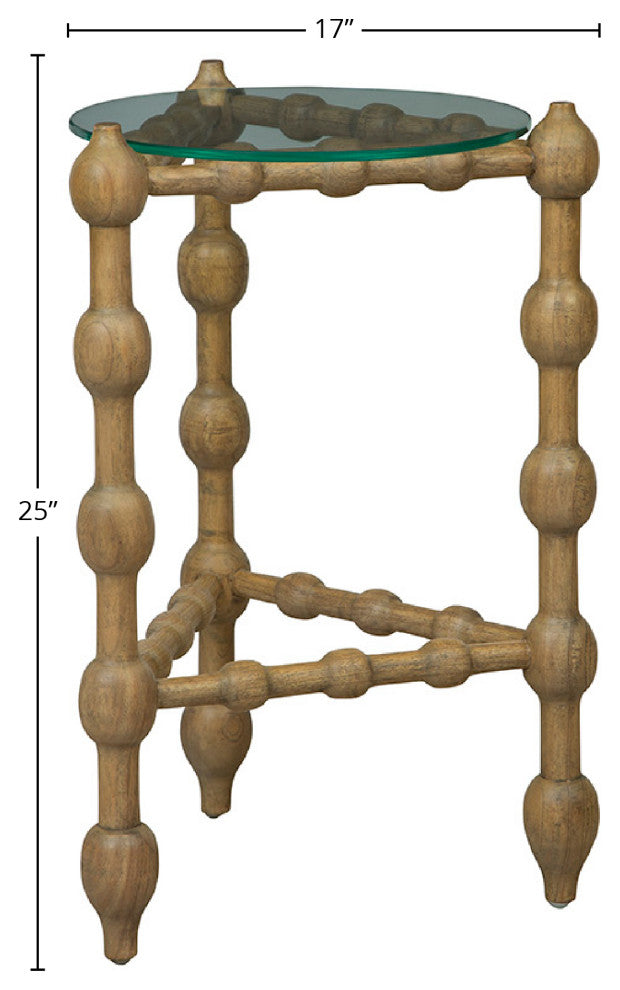 Marcos Oak End Table, Natural