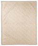 Orange Quatre on White 50x60 Coral Fleece Blanket