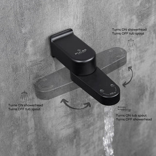 Fold Away Tub Spout with Diverter, Brushed Nickel
