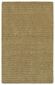 Arista Solid Gold Hand-Crafted Area Rug, 5'x8'