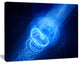 New Plasma Weapon in Space, Large Abstract Canvas Wall Art, 60"x28"
