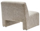 Amita Chenille Upholstered Accent Chair - Khaki