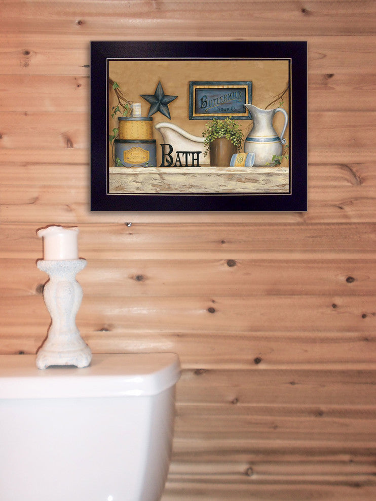 "Buttermilk Soap" By Carrie Knoff, Printed Wall Art, Ready To Hang, Black Frame