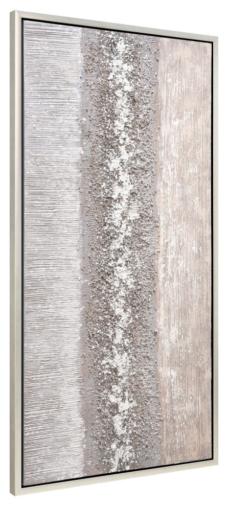 Sandpath Abstract Textured Metallic Hand Painted Canvas Wall Art, Mar-Cb7448-2448f
