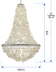 Manor Capiz Chandelier, Natural White