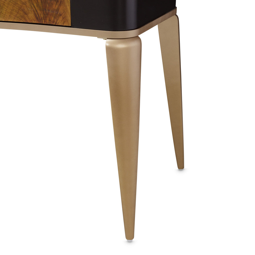 Malibu Crest Vanity/Writing Desk - Crotch Mahogany