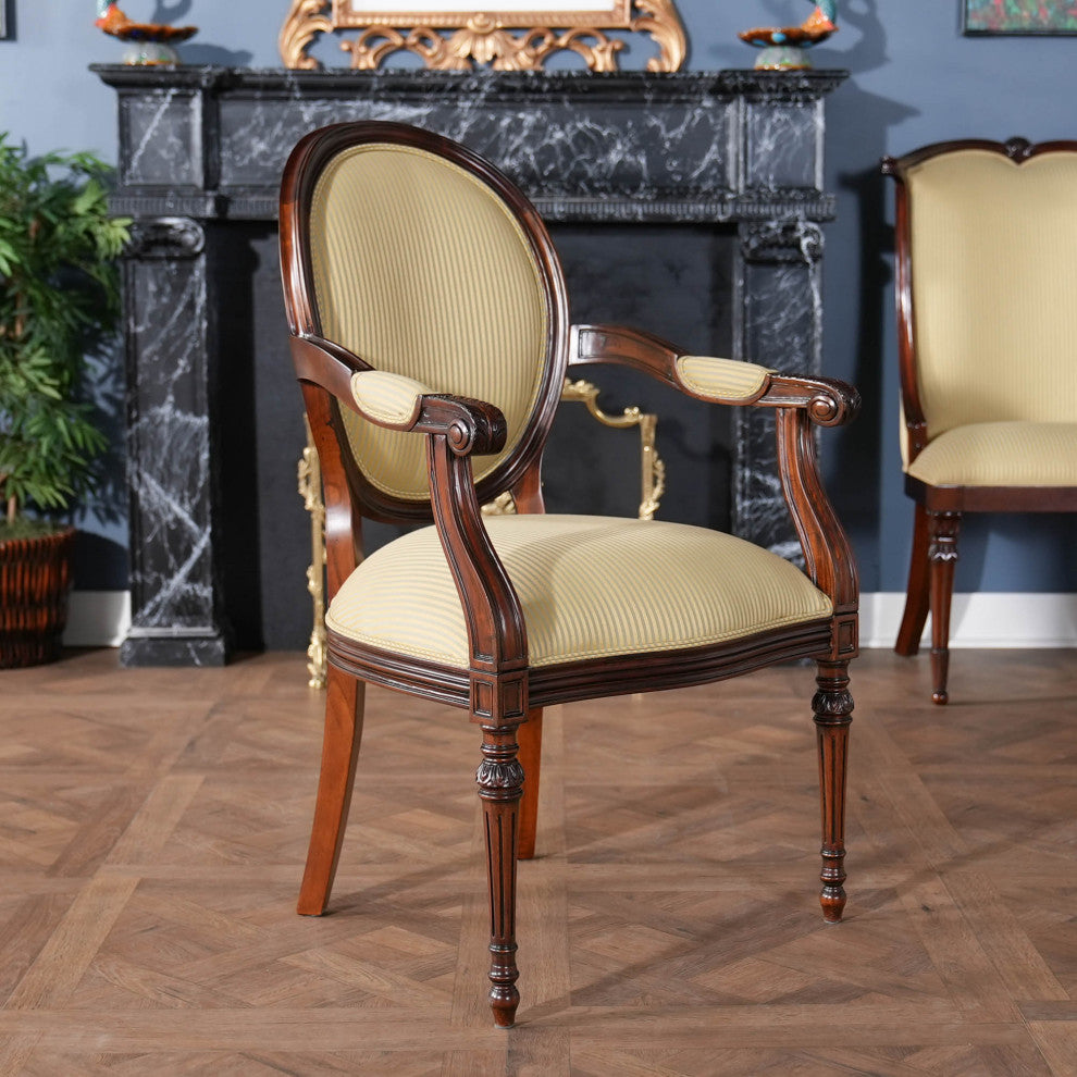 Round Back Mahogany Chair