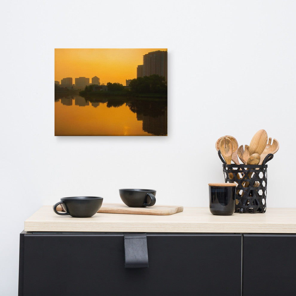 Wilmington at Sunrise Landscape Photography Canvas Wall Art Print, 12" X 16"