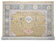 Moss Green Hand Knotted Oushak Supple Organic Wool Oversized Rug 11'11"x14'10"