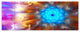 Multi Color Exotic Flower Petals, Floral Canvas Art Print, 70"x28", 6 Panels