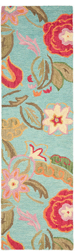 Safavieh Blossom Blm675A Floral Rug, Blue/Multi, 6'0"x9'0"