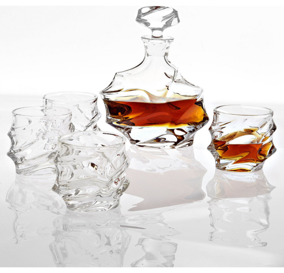Glass Decanter Set of 5 | Eichholtz Gatsby