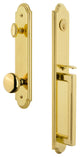 Arc 1-Piece Dummy Handleset, D Grip and Fifth Avenue, Lifetime Brass, 848577