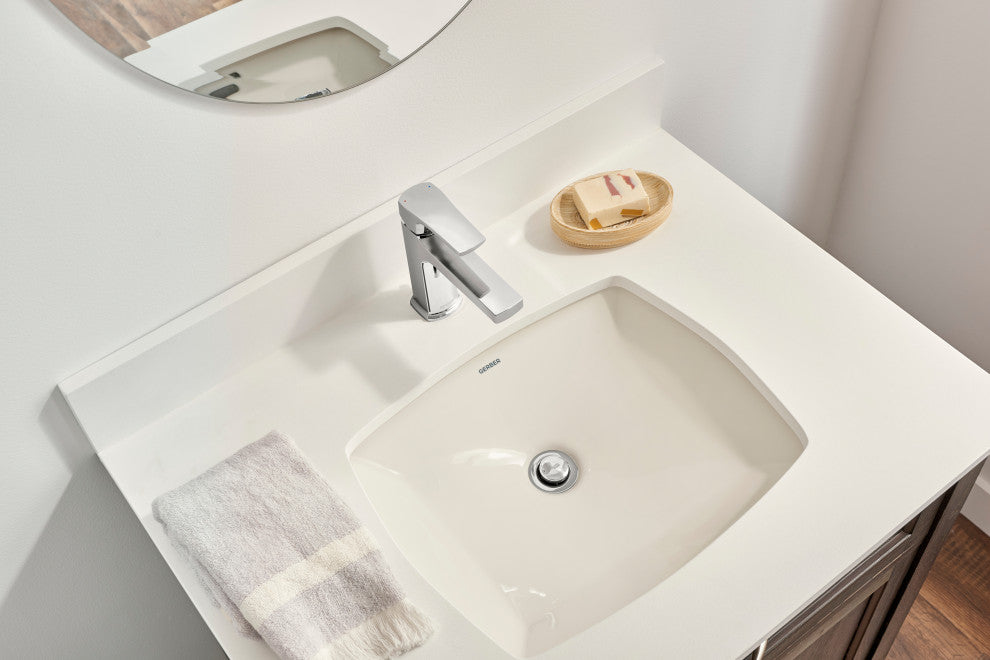 Tribune 1H Bath Faucet 1-Hole Mount, 50/50 Pop-Up Drain 1.2gpm, Chrome