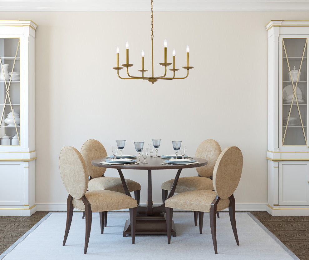 Chloe 30" Pendant, Brass