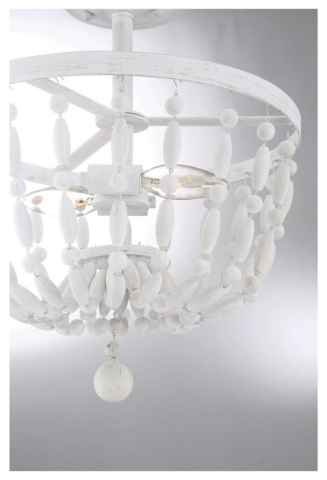 Savoy House Meridian 2 Light Semi-Flush Distressed Wood