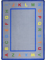 Kid Essentials Rug, Learn Your Letters, 5'4"x7'8"