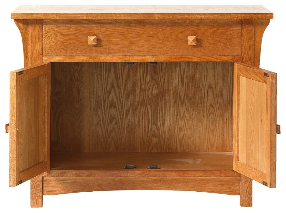 Mission Solid Oak Sideboard Cabinet, Entry Way Console