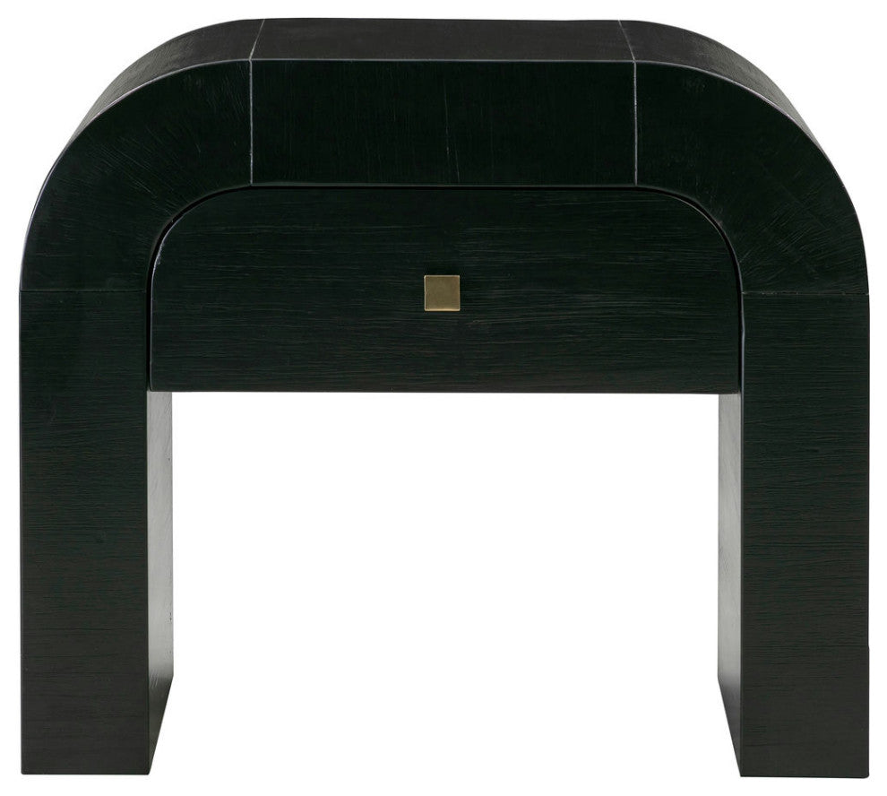 Hump Black Nightstand