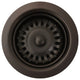 3.5" Basket Strainer For Deep Fireclay Application, Oil Rubbed Bronze