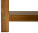 Nordic Style Oiled Teak Spa Bench With Shelf "“ 18"³