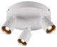 Cayman 3 in a Round Pan Ceiling Light, White